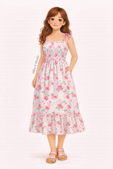 Pink Posies Mom Dress | Pete and Lucy | PREORDER