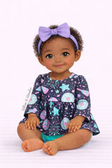 Ball Drop Baby Skirted Romper | Pete + Lucy