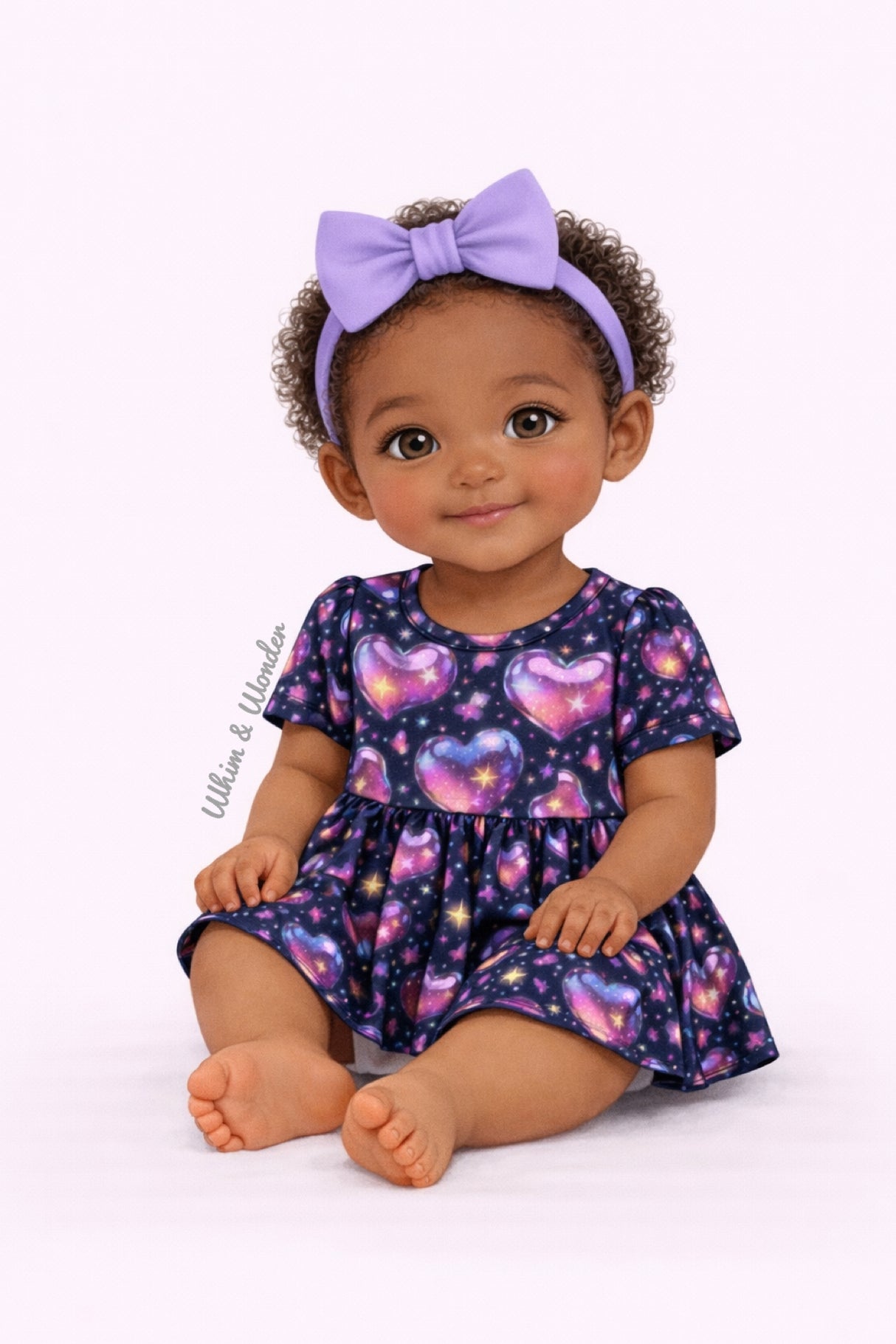 Holographic Hearts Skirted Romper | Pete + Lucy