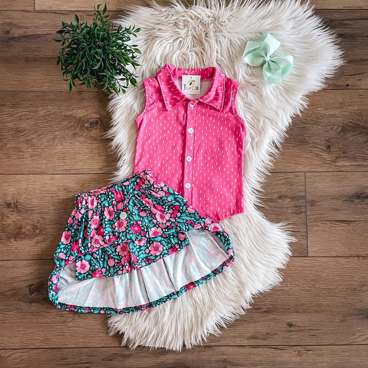 Raindrop Bloom Skort Set | Twocan