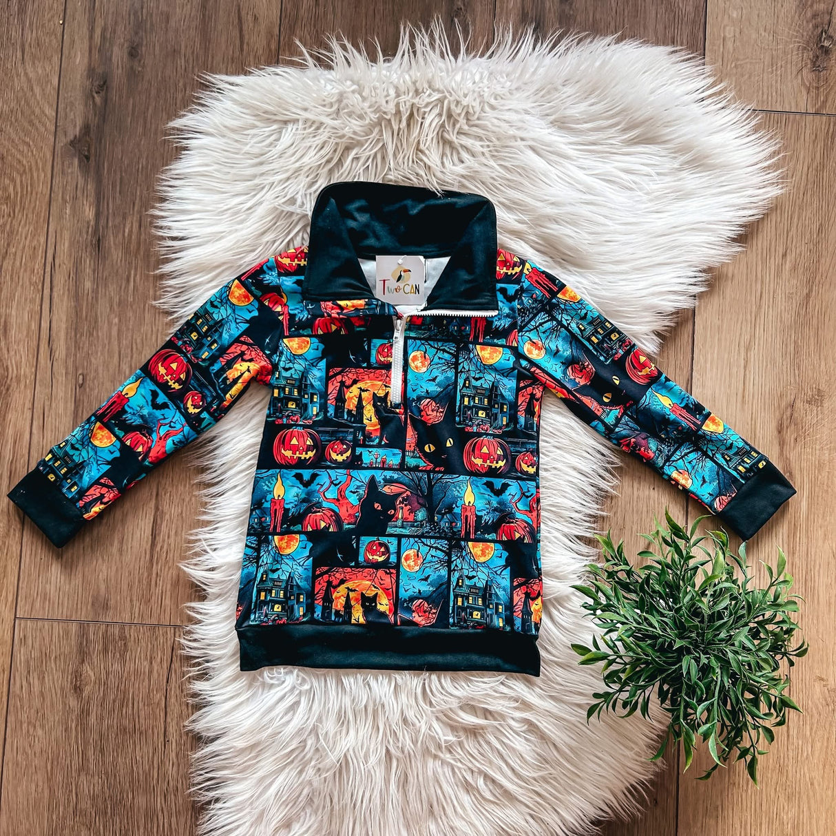 Halloween Comic Strip Quarter Zip | Twocan