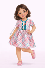 Cherry Blush Plaid Dress