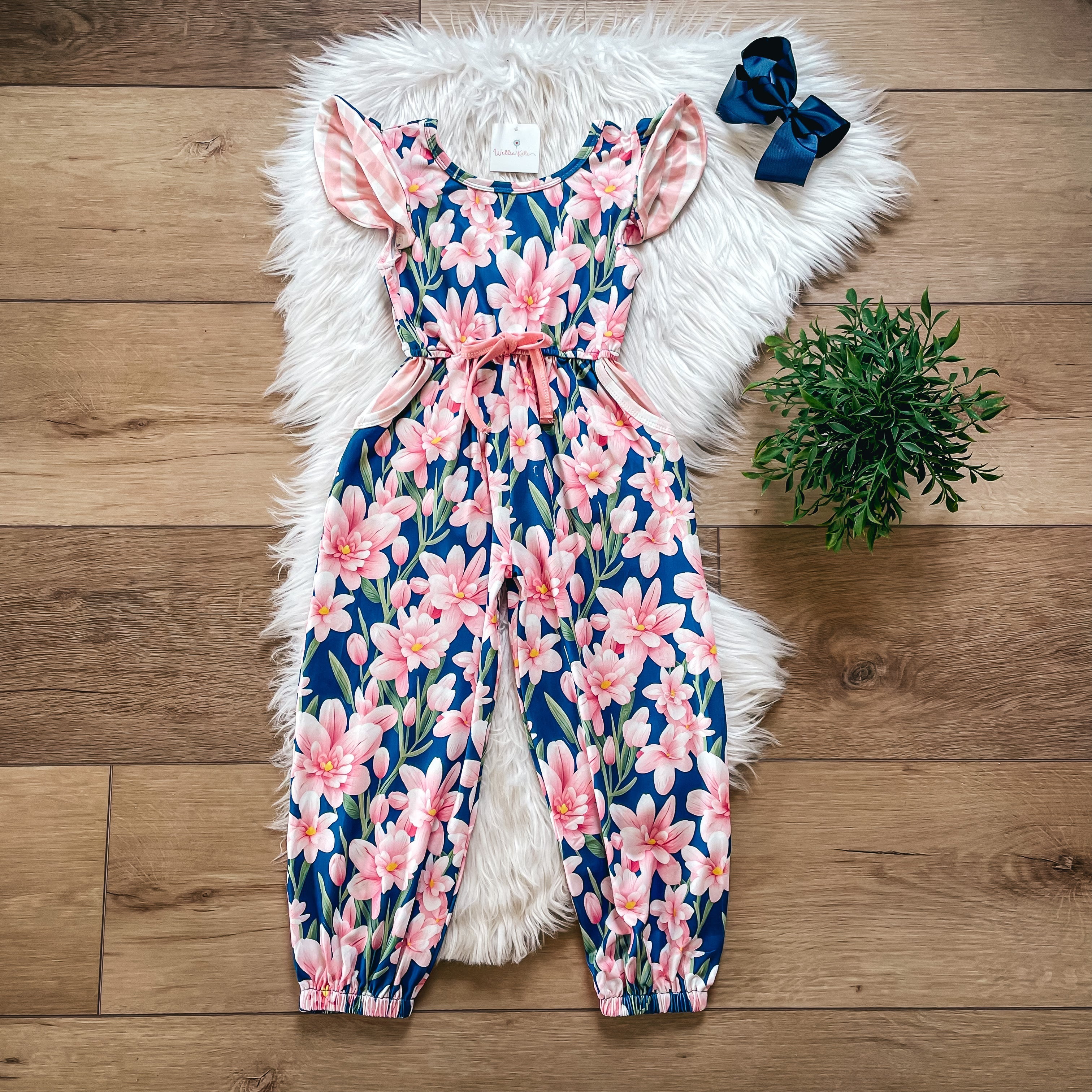 Blooming Blossoms Jumpsuit by Wellie Kate