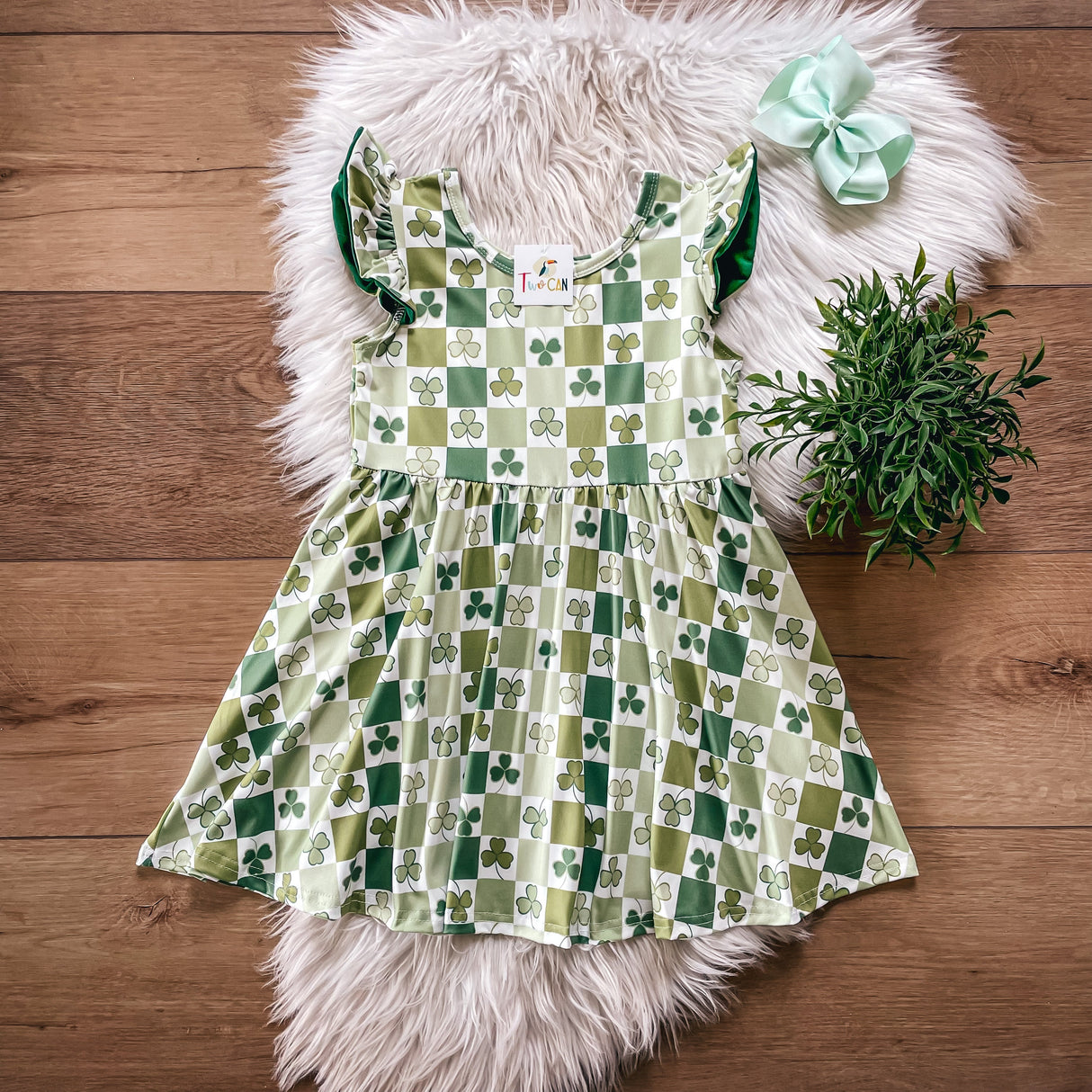 St. Paddy’s Checkerboard Dress by Twocan