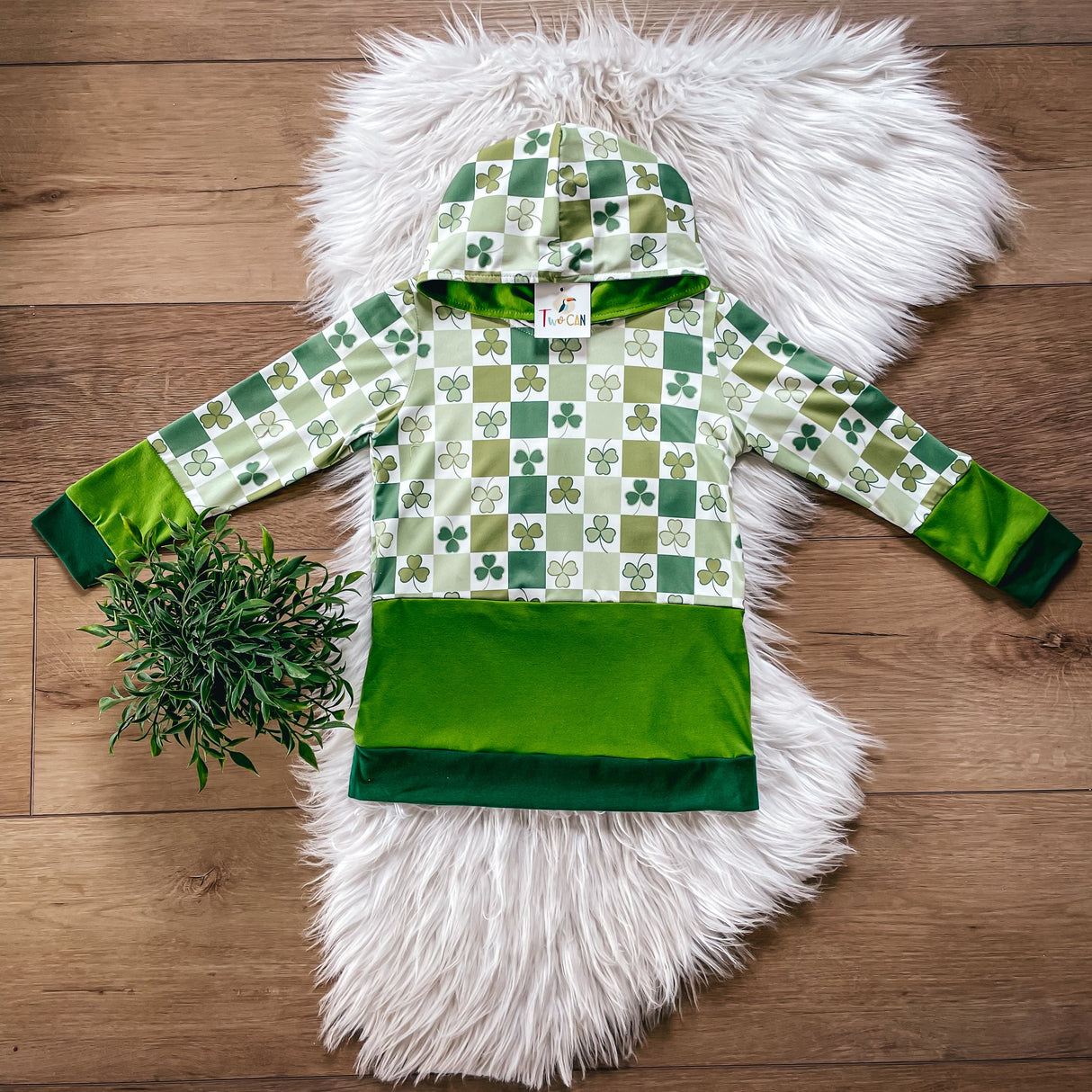 St. Paddy’s Checkerboard Hoodie by Twocan