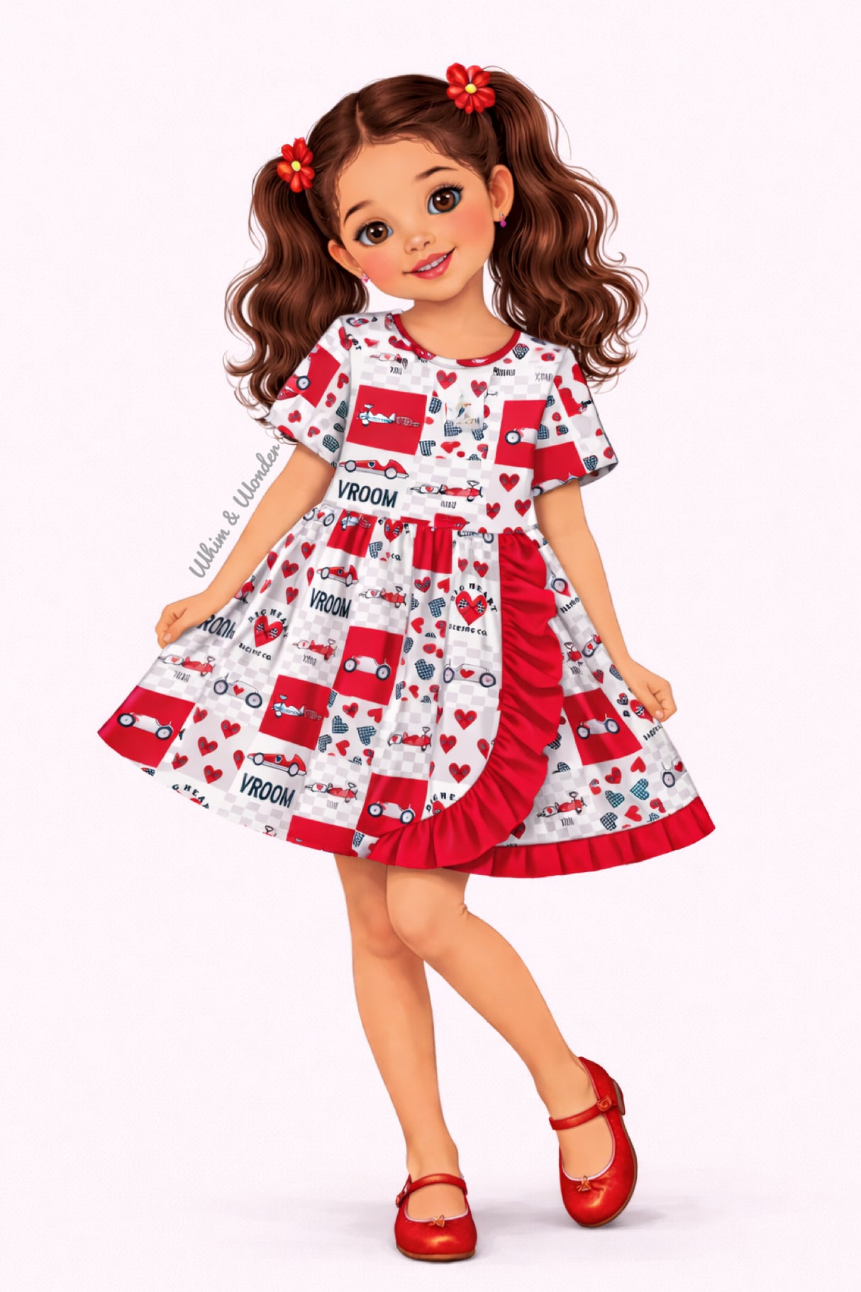 Vroom Ruffle Dress | Twocan