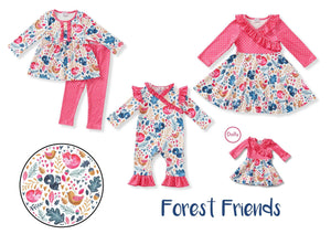 Forest Friends Dolly Dress by Pete and Lucy