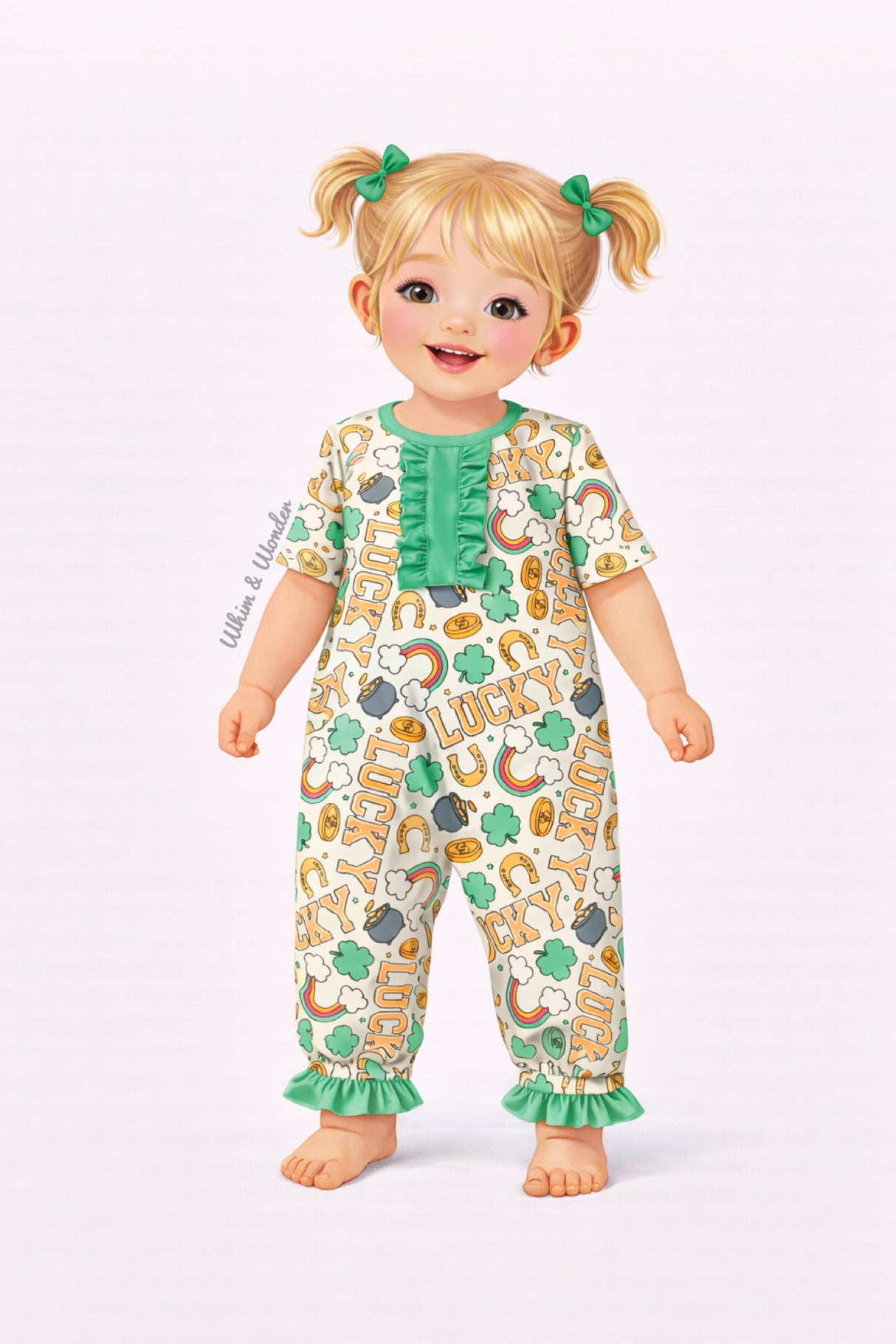 Lucky Me! Baby Romper | Pete + Lucy