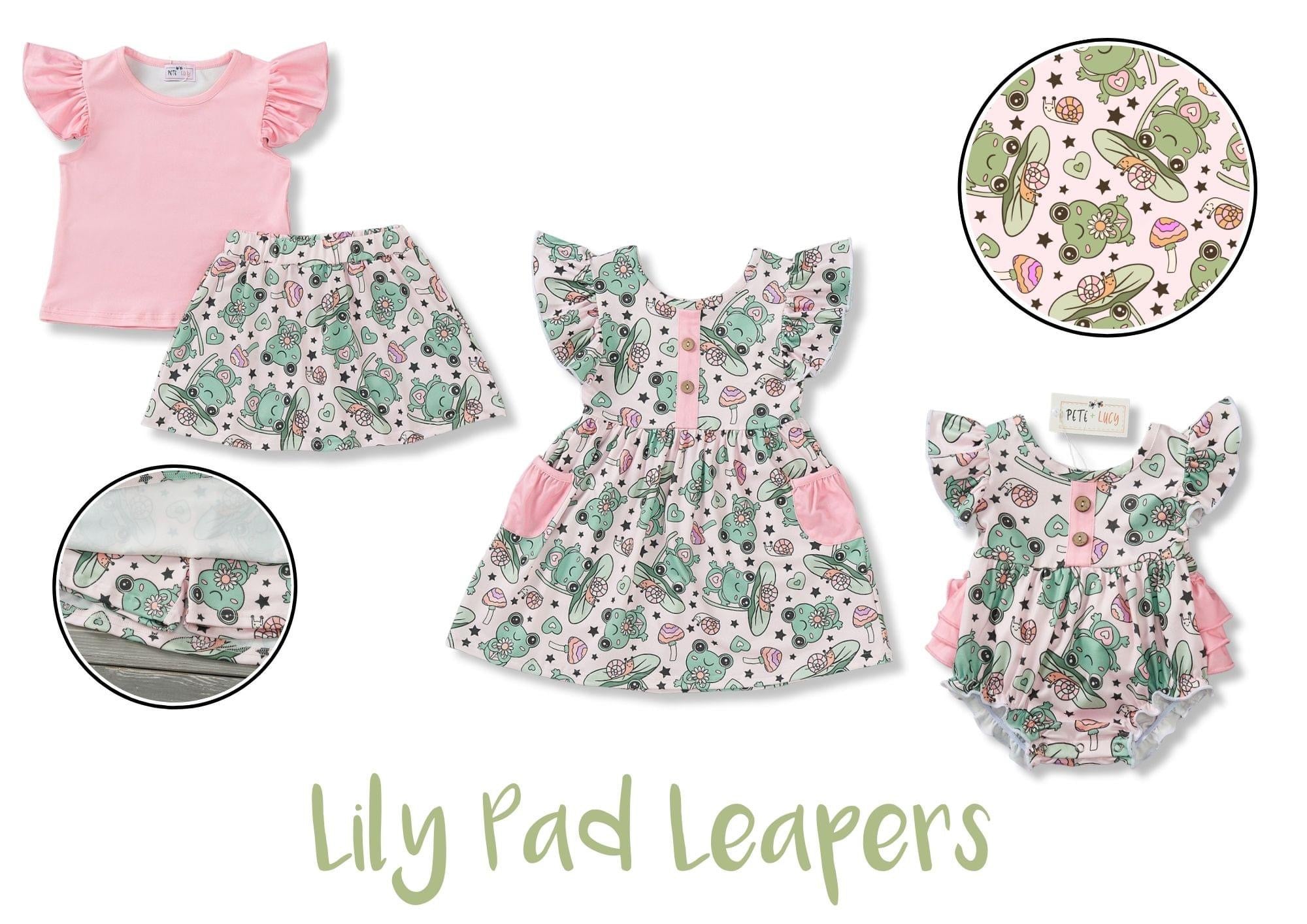 Lily Pad Leapers Dress by Pete and Lucy