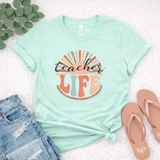 Retro Teacher Life Graphic Tee