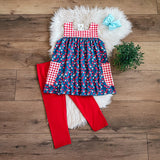 Americana Red White & Blue Capri Set | TwoCan