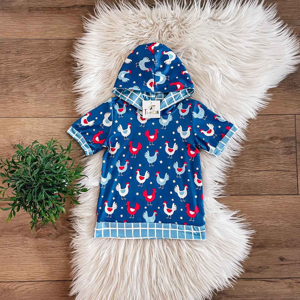 Yankee Doodle Coop Hooded Shirt | Twocan