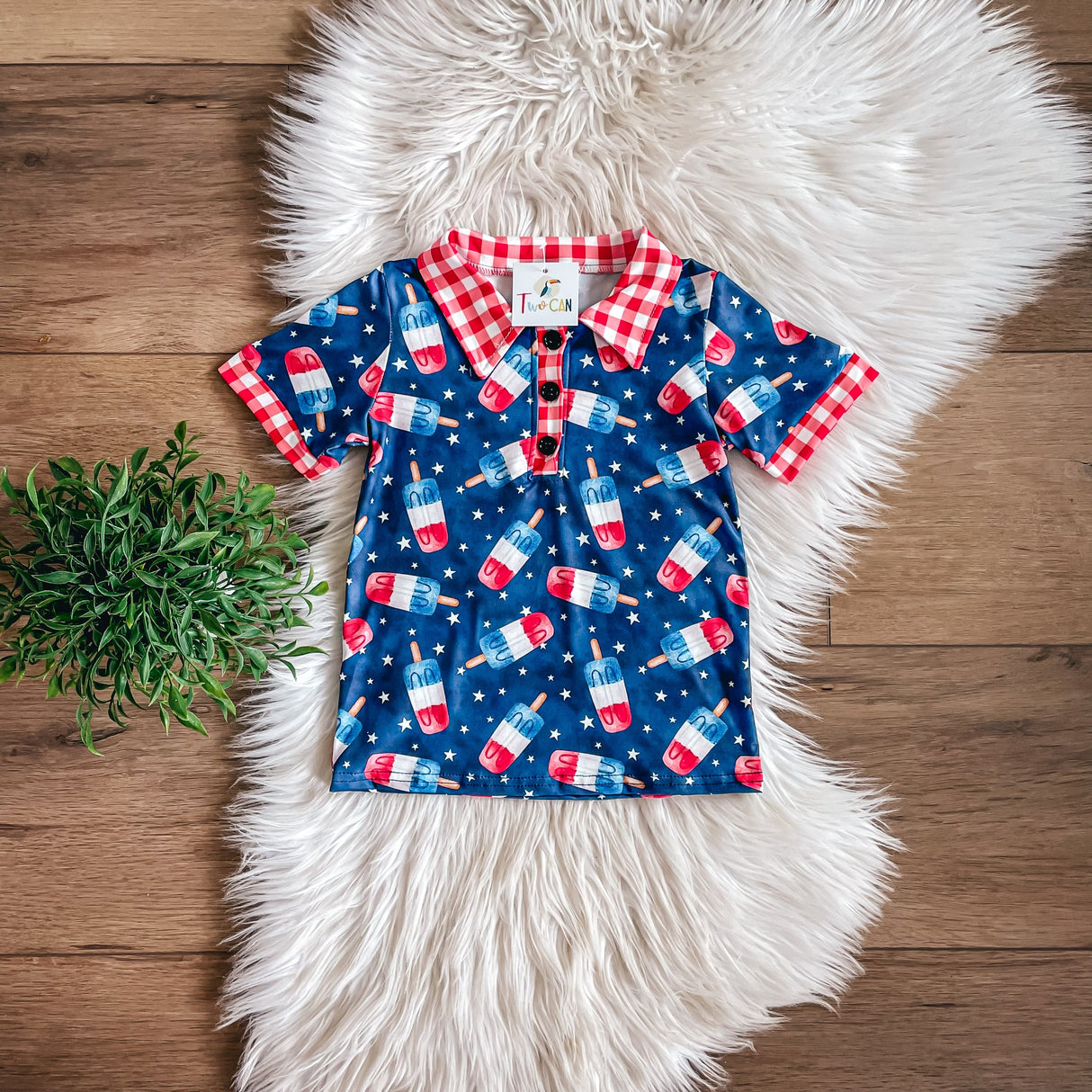 Americana Bomb Pops Polo by Twocan