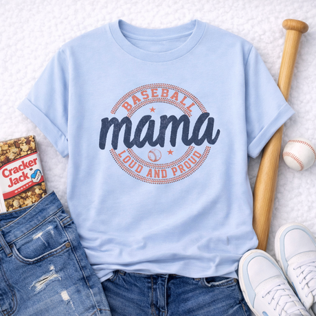 Vintage Baseball Mama Graphic Tee