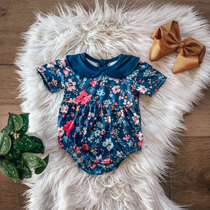 Dainty Floral Baby Romper by Twocan