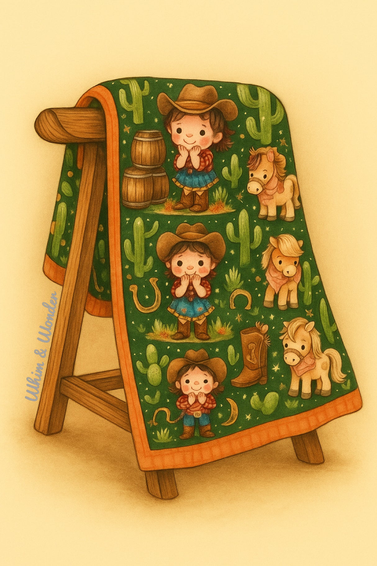 Howdy Darling Minky Blanket | Pete + Lucy