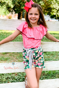 Island Blossoms Shorts Set Set by Wellie Kate