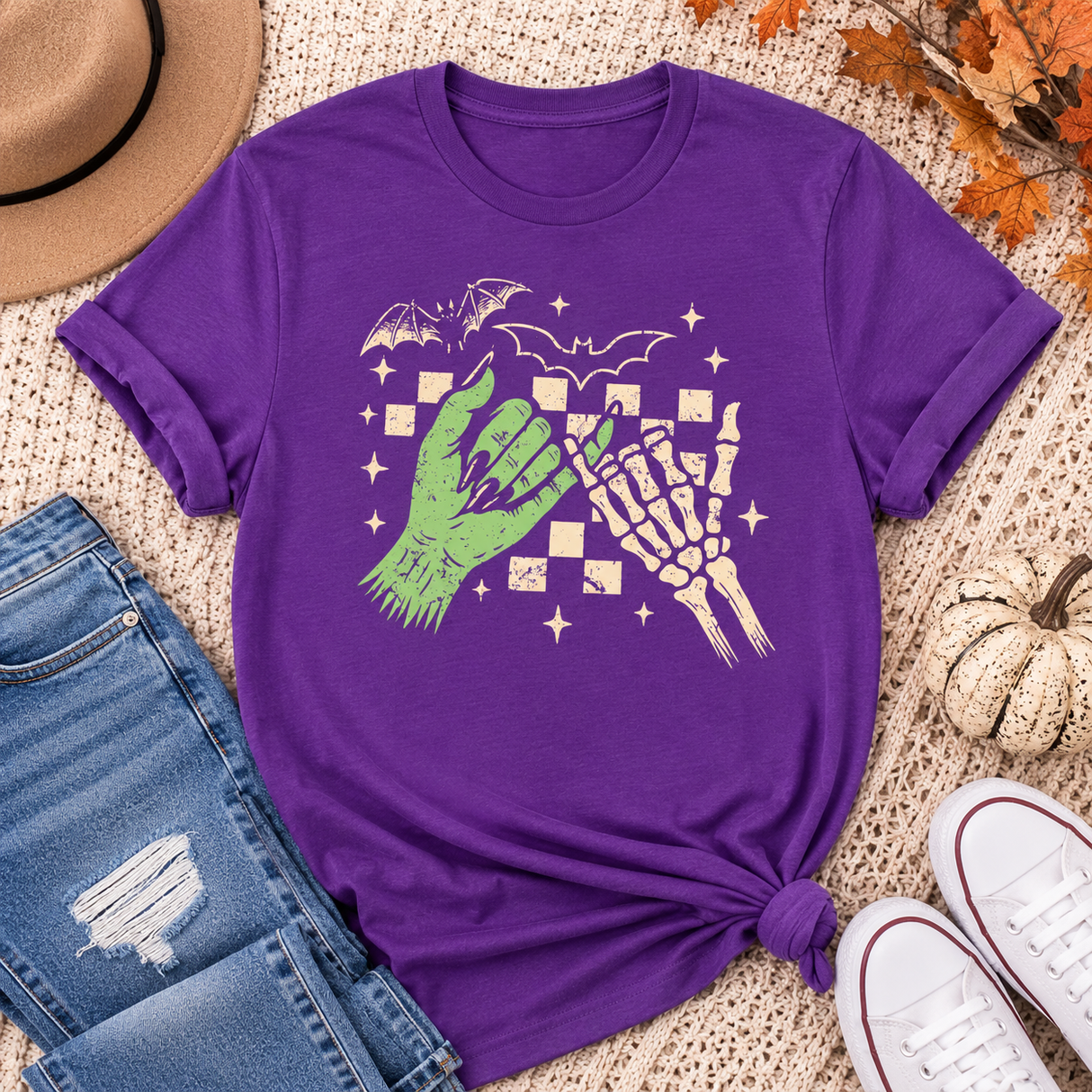 Halloween Pinky Promise Graphic Tee | Women's