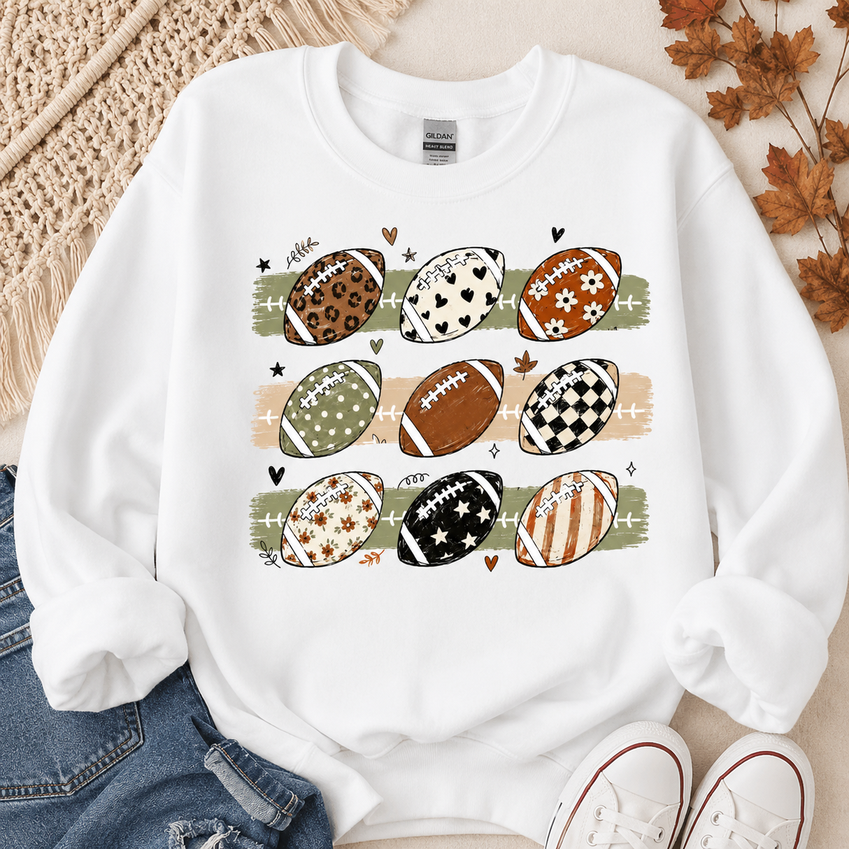 Football Grid Graphic Sweatshirt | Women's