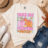 Pumpkin Patch Stripes Graphic Tee | Women's
