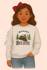 Believe North Pole Train | Graphic Sweatshirt