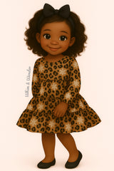 Snow Leopard Dress | Pete + Lucy