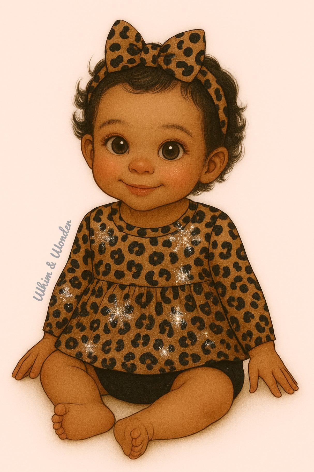 Snow Leopard Baby Skirted Bubble | Pete + Lucy