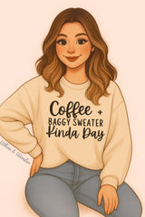 Coffee & Baggy | Graphic Sweatshirt