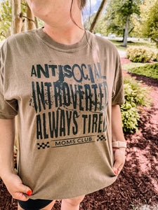 Always Tired Moms Club Graphic Tee | Women's