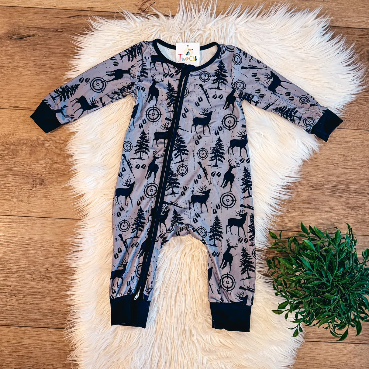 Little Hunter Zippie Romper | TwoCan