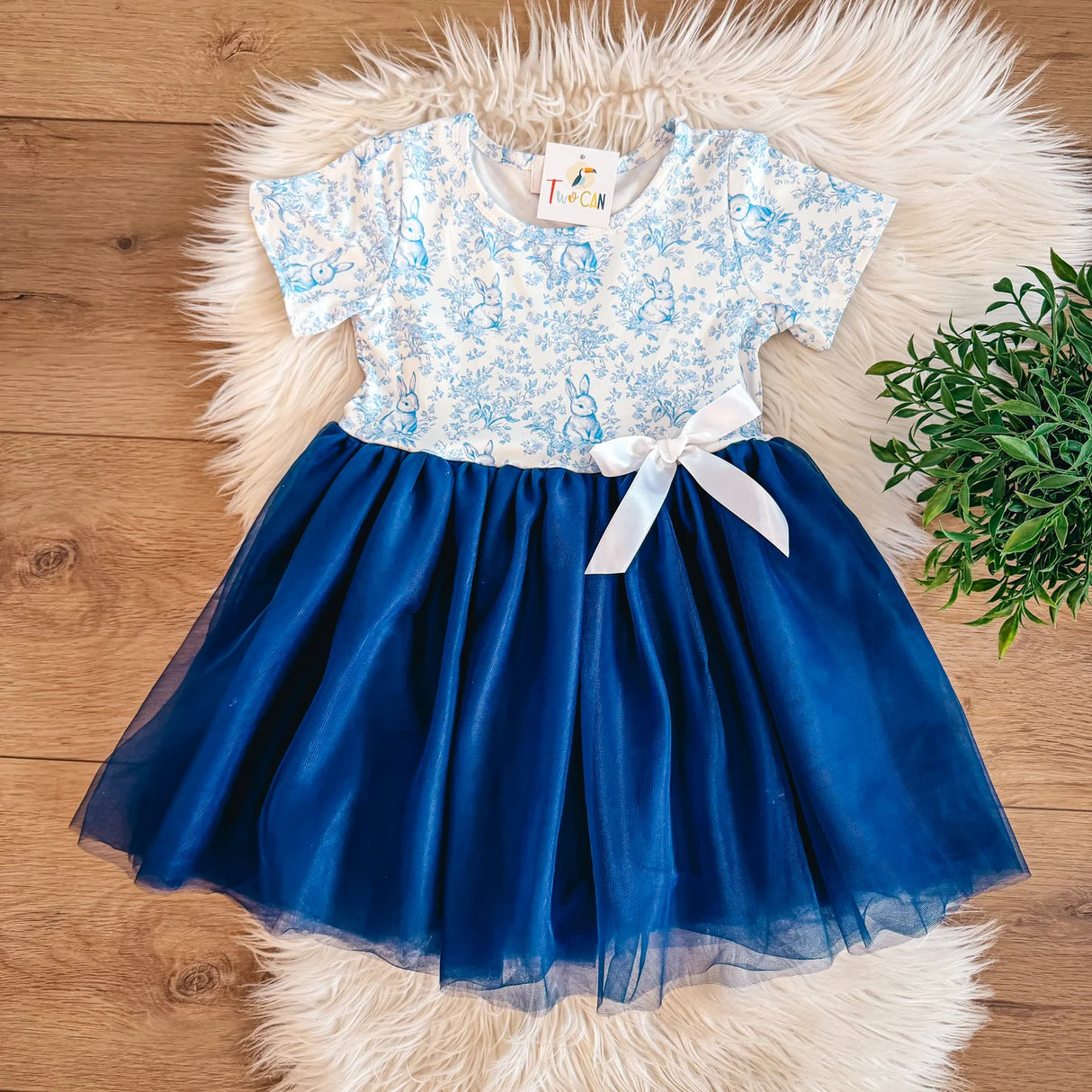 Blue Bunnies Tulle Dress | TwoCan