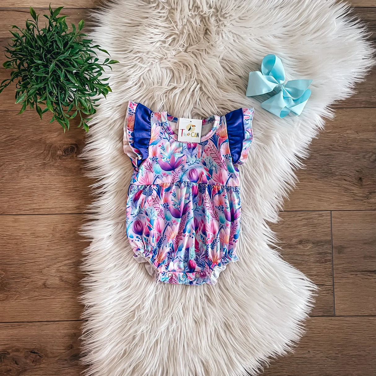 Purple Passion Floral Baby Bubble | Twocan