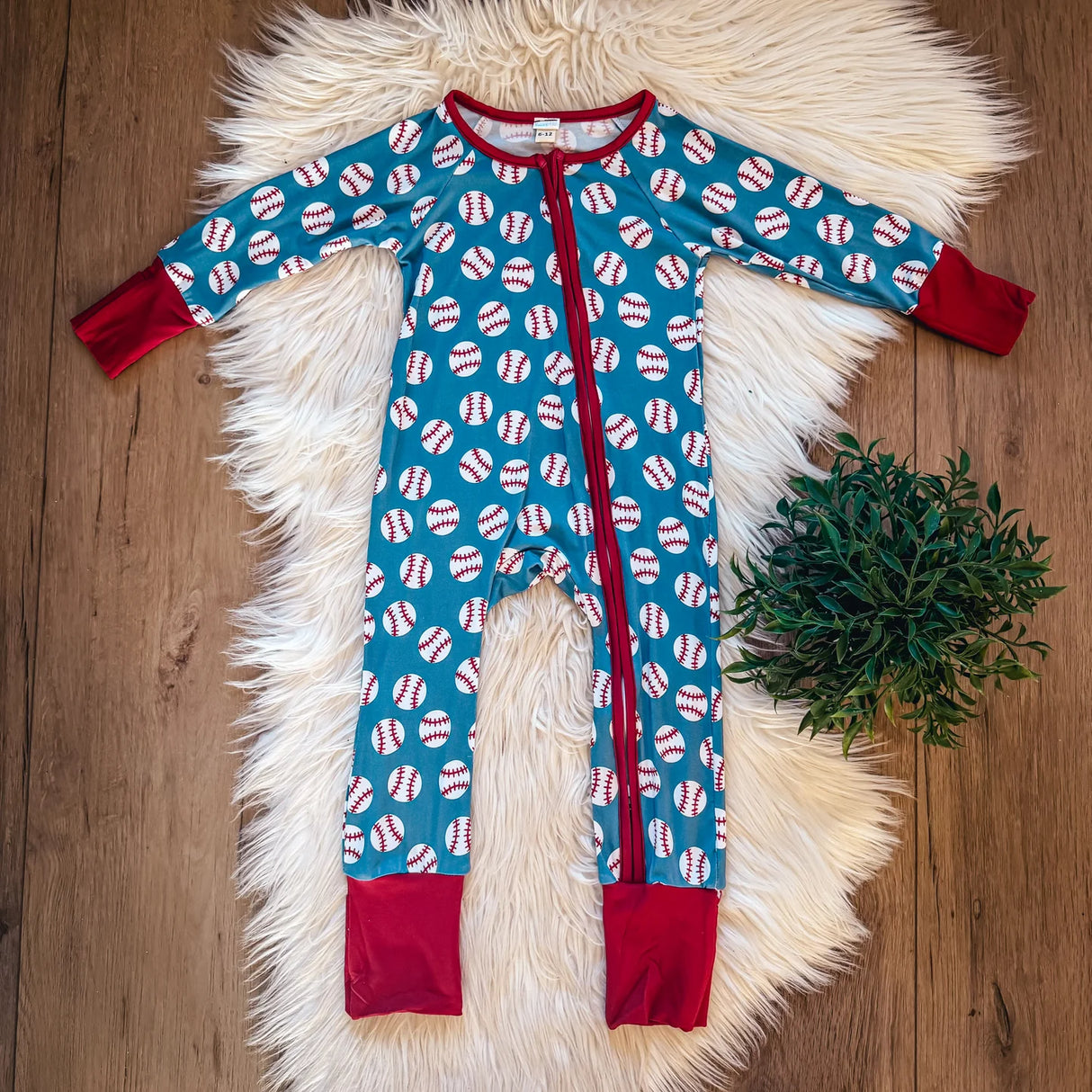 Ground Slam Bamboo Zip & Play Romper | Landrie Lou