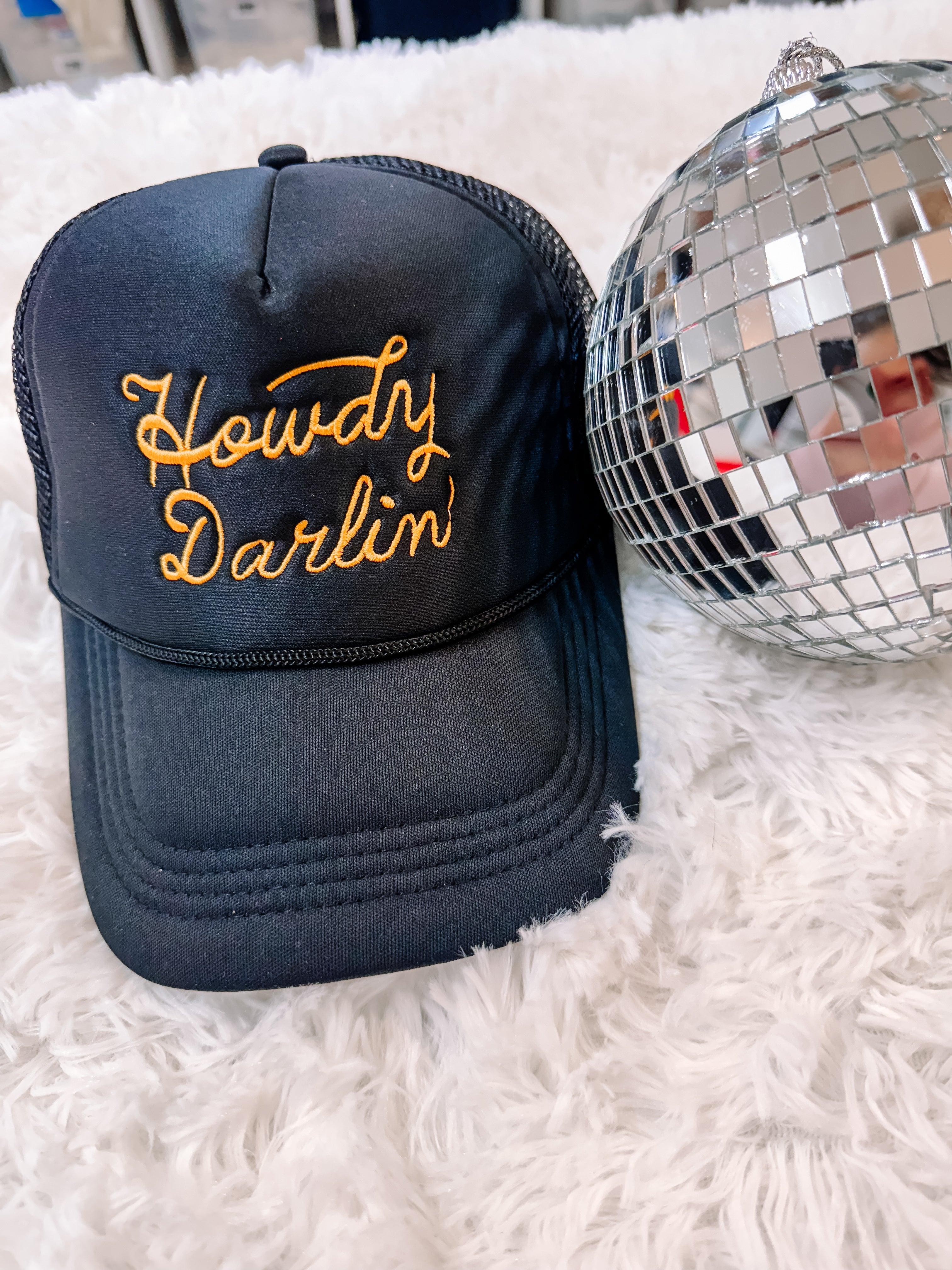 Howdy Darlin' Embroidered Trucker Hat | Women's