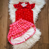 Red Berries Skort Set | TwoCan