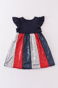 Sparkling Stars & Stripes Sequin Dress by Abby & Evie