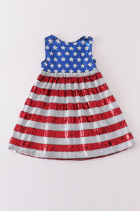 Star-Spangled Glitter Dress by Abby & Evie