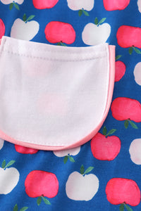 Apple Print Pocket Dress by Abby & Evie