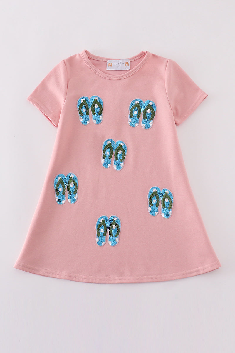 Sequin Flip Flop Matching Dress | Mommy & Me