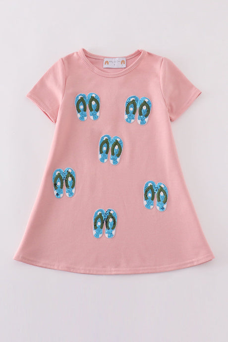 Sequin Flip Flop Matching Dress | Mommy & Me