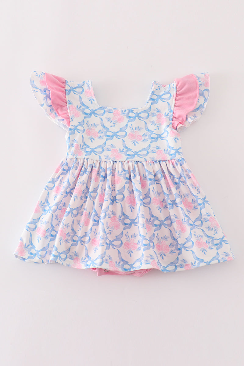 Petals & Ribbons Skirted Romper by Abby & Evie