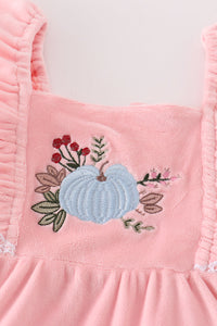 Velvet Pumpkin Tiered Dress by Abby & Evie