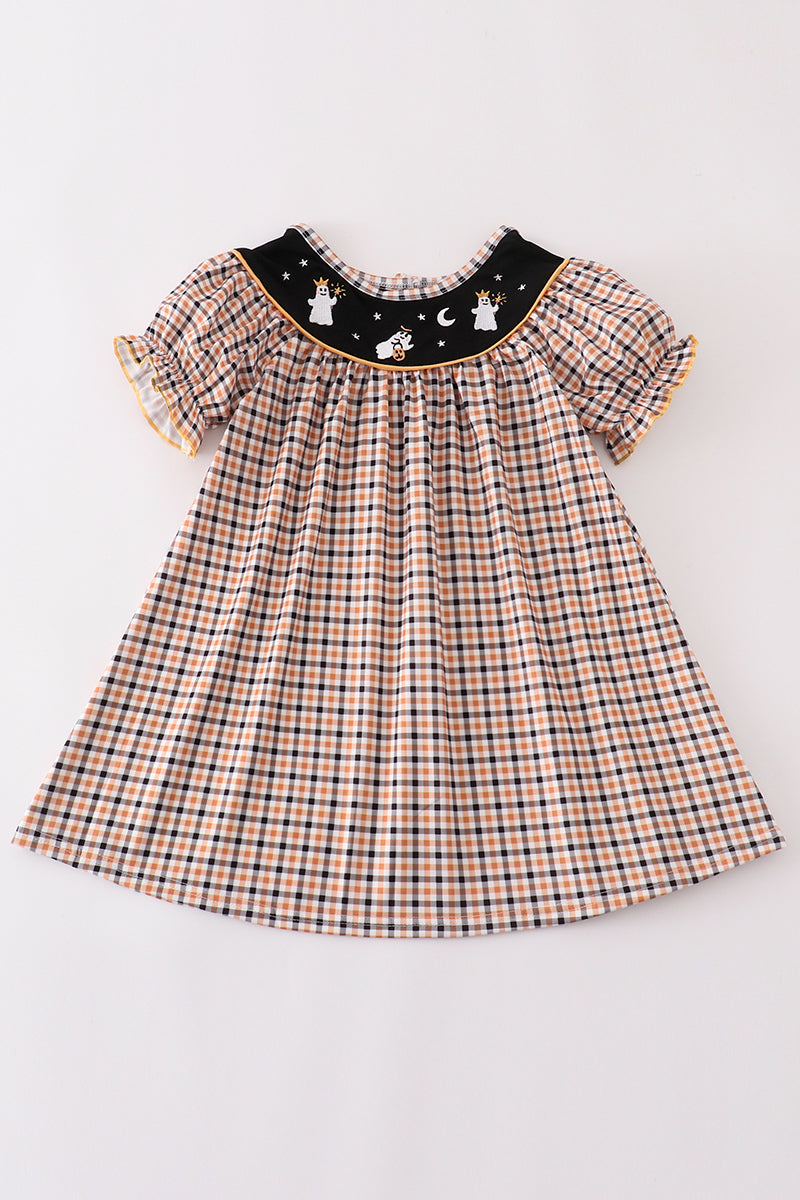 Ghostly Gingham Delight Dress by Abby & Evie