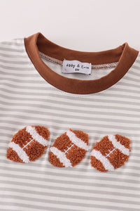 Gridiron Cutie Football Baby Romper by Abby & Evie