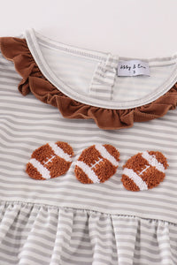 Gridiron Cutie Ruffle Pant Set by Abby & Evie