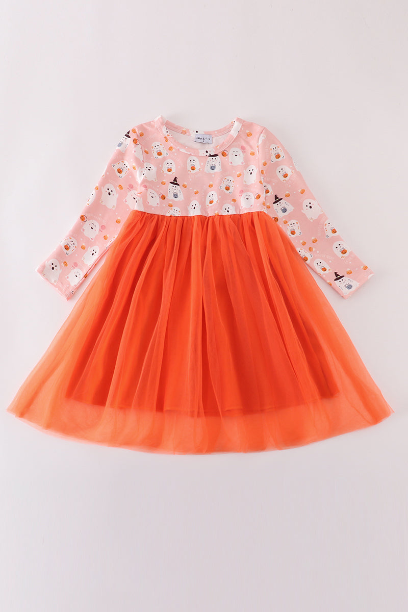 Peek-A-Boo Ghost Tulle Dress by Abby & Evie