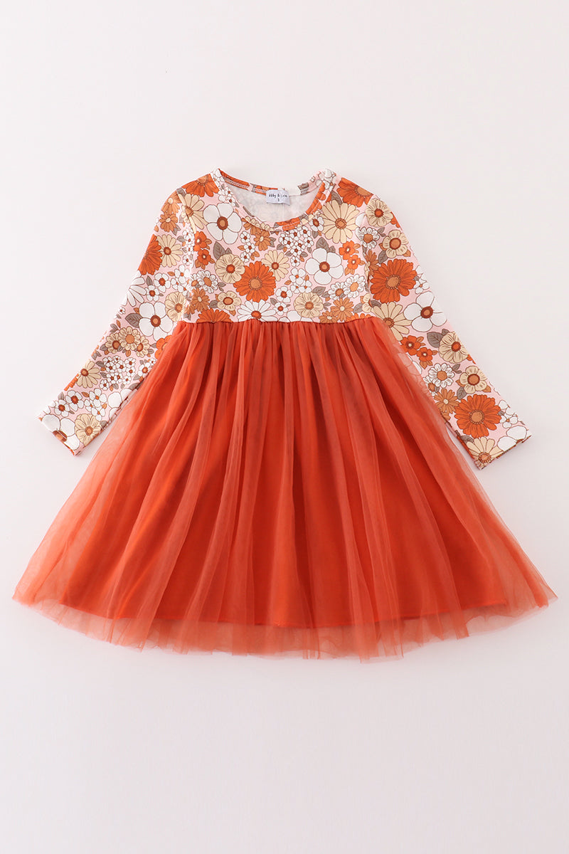 Autumn Blossom Tulle Dress by Abby & Evie