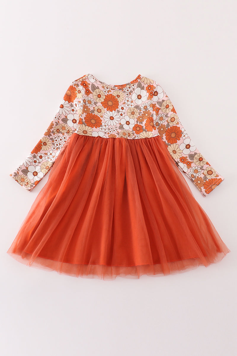 Autumn Blossom Tulle Dress by Abby & Evie