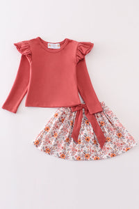 Darling Petals Floral Skort Outfit Set by Abby & Evie