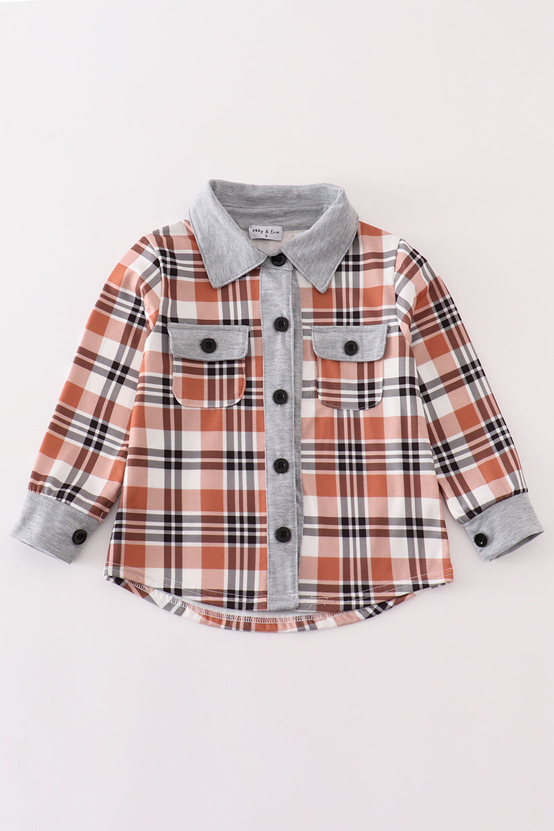 Rustic Plaid Button Up Shirt by Abby & Evie